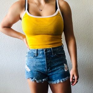 Yellow Forever 21 Tank Top